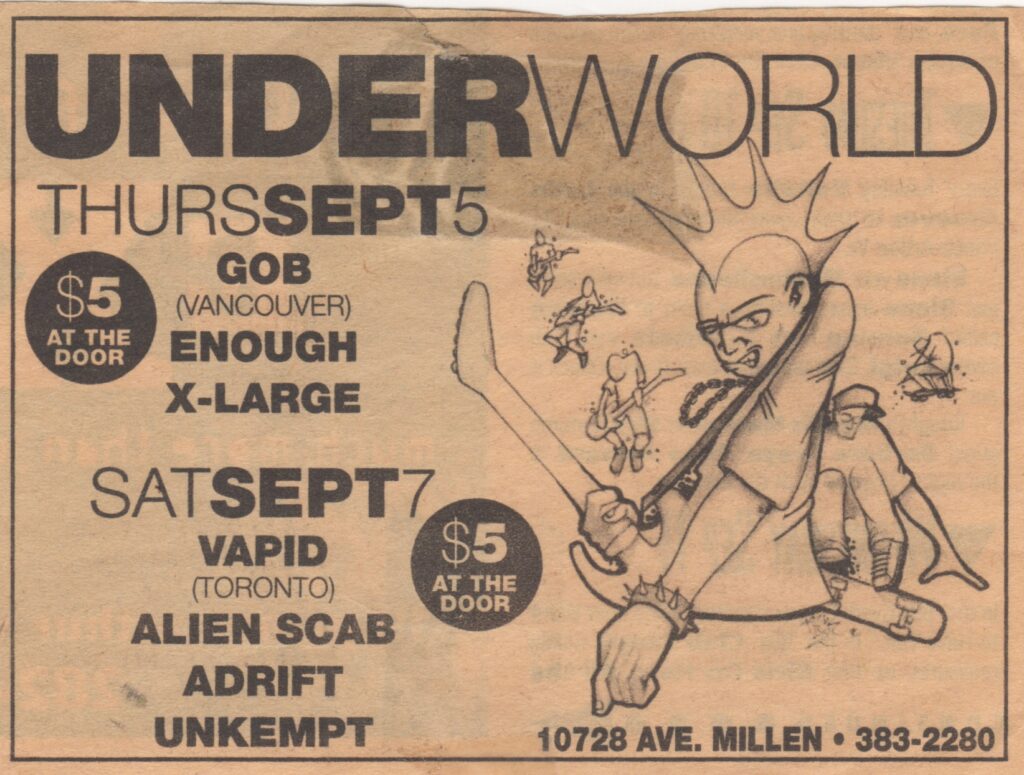GOB ENOUGH X-LARGE VAPID ALIEN SCAB ADRIFT UNKEMPT