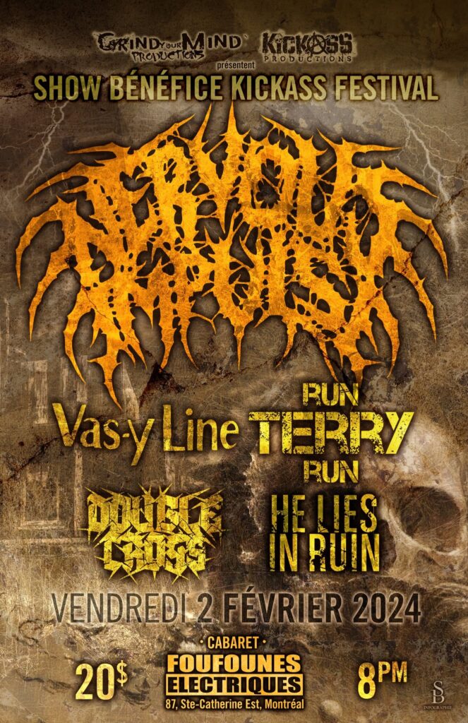 NERVOUS IMPULSE VAS-Y LINE RUN TERRY RUN DOUBLE CROSS HE LIES IN RUINS