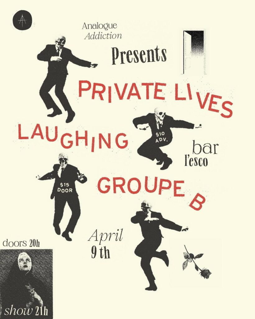 PRIVATE LIVES LAUGHING GROUPE B