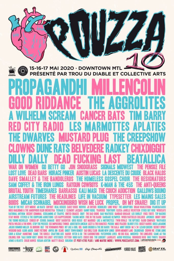 PROPAGANDHI MILLENCOLIN GOOD RIDDANCE THE AGGROLITES A WILHELM SCREAM CANCER BATS TIM BARRY RED CITY RADIO LES MARMOTTES APLATIES THE DWARVES MUSTARD PLUG THE CREEPSHOW CLOWNS DUNE RATS BELVEDERE RADKEY CHIXDIGGIT DILLY DALLY DEAD FUCKING LAST BEATALLICA WAR ON WOMEN GO BETTY GO JON SNODGRASS SIGNALS MIDWEST THE PENSKE FILE LOST LOVE DEAD BARS HORACE PINKER AUSTIN LUCAS LA DESCENTE DU COUDE BLACK HALOS DAVE SMALLEY & THE BANDOLEROS THE HOMELESS GOSPEL CHOIR THE RESIGNATORS SAM COFFEY & THE IRON LUNGS RAYGUN COWBOYS K-MAN & THE 45S THE ANTI-QUEENS BRUTAL YOUTH TIMESHARES BARRASSO KALI MASI THE COUCH ADDICTION GALLOWS BOUND AIRSTREAM FUTURES THE HEADLINES LIFE IN VACUUM TYPESETTER LES MAINS SALES BOIDS MICAH SCHNABEL MOCKINGBIRD WISH ME LUCK PROPER. OH MY SNARE! DIG IT UP