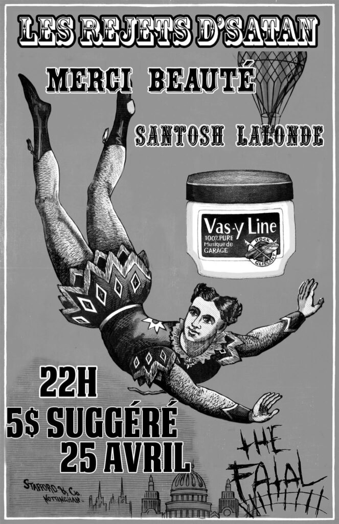 LES REJETS D&rsquo;SATAN MERCI BEAUTÉ SANTOSH LALONDE VAS-Y LINE