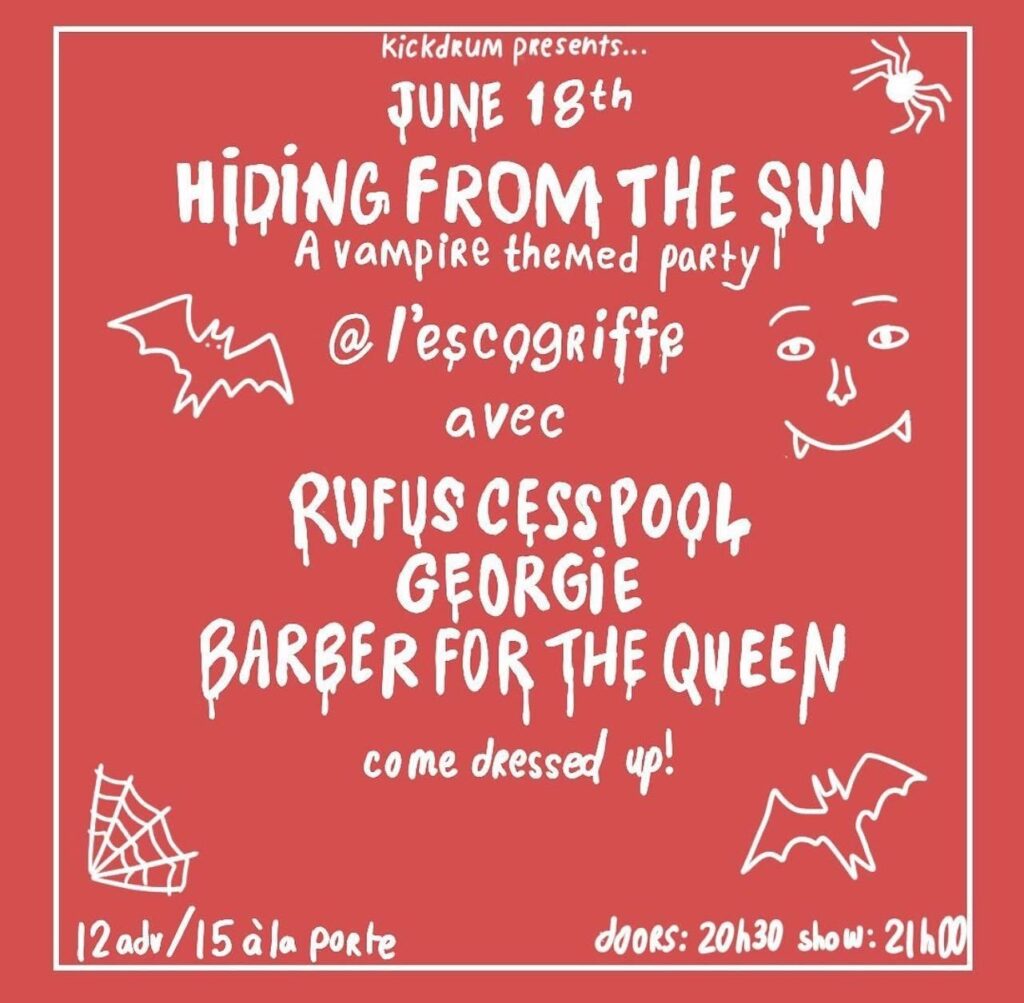 HIDING FROM THE SUN RUFUS CESSPOOL GEORGIE BARBER FOR THE QUEEN