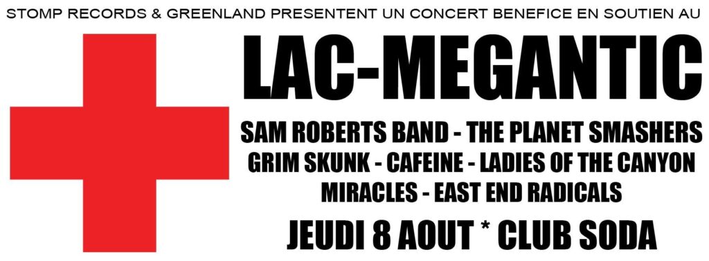 SAM ROBERTS BAND THE PLANET SMASHERS GRIM SKUNK CAFEINE LADIES OF THE CANYON MIRACLES EAST END RADICALS