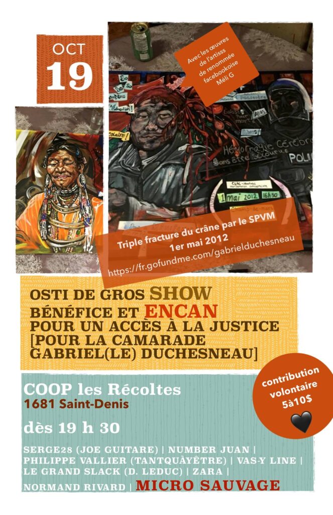 SERGE28 (JOE GUITARE) NUMBER JUAN PHILIPPE VALLIER (TANTOUAYÉCRÉ) VAS-Y LINE LE GRAND SLACK (D. LEDUC) ZARA NORMAND RIVARD MICRO SAUVAGE