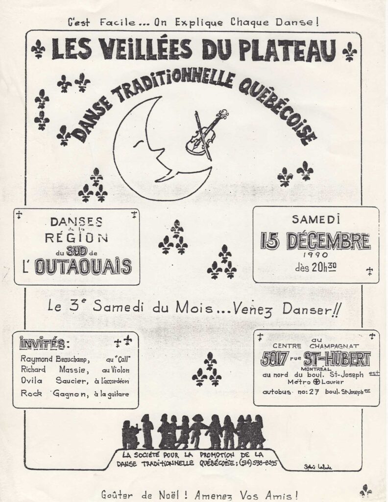 LES VEILLÉES DU PLATEAU RAYMOND BEAUCHAMP RICHARD MASSIE OVILA SAUCIER ROCK GAGNON