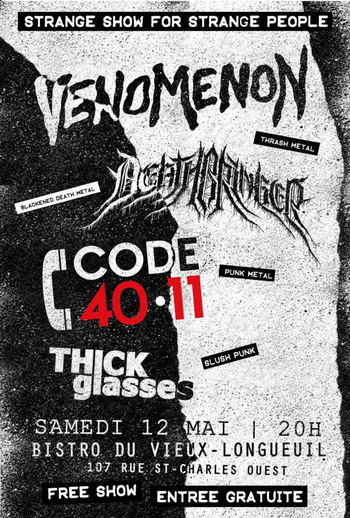 VENOMENON DEATHBRINGER CODE 4011 THICK GLASSES