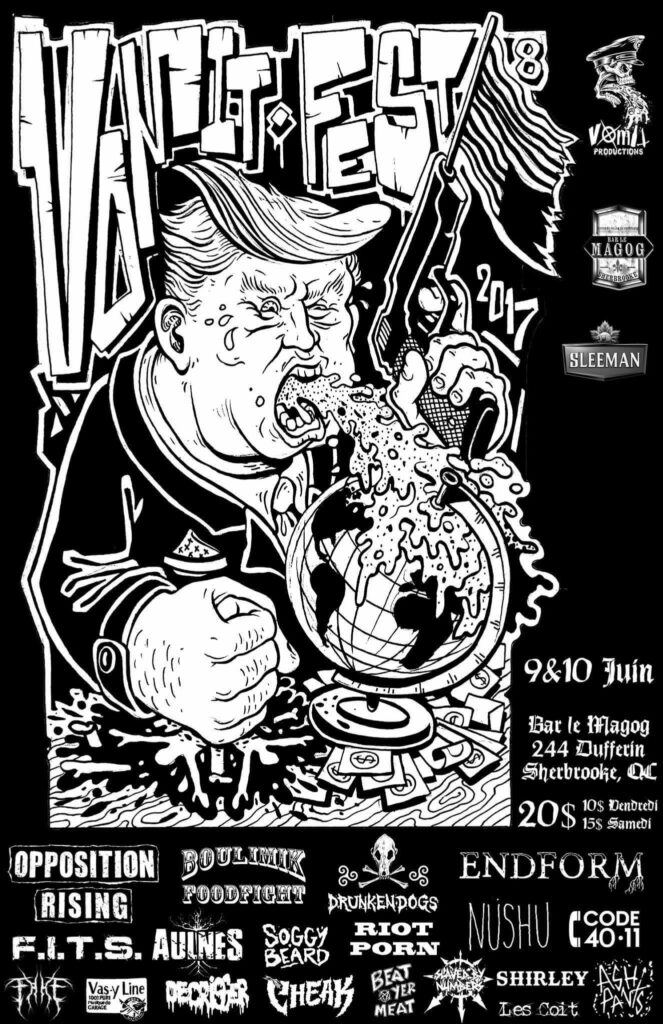 OPPOSITION RISING F.I.T.S. BOULIMIK FOODFIGHT AULNES DRUNKEN DOGS RIOT PORN SOGGY BEARD CHEATS BEAT YER MEAT ENDFORM NUSHU CODE 40-11 SHIRLEY LES COIT VAS-Y LINE