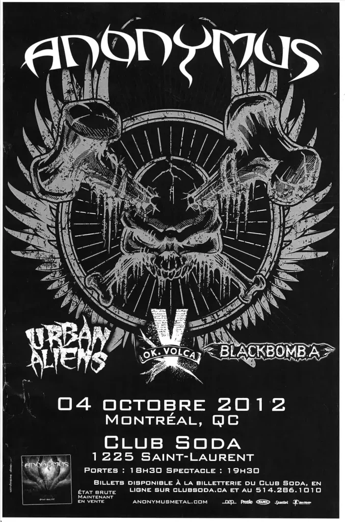ANONYMUS URBAN ALIENS OK VOLCA BLACK BOMBA