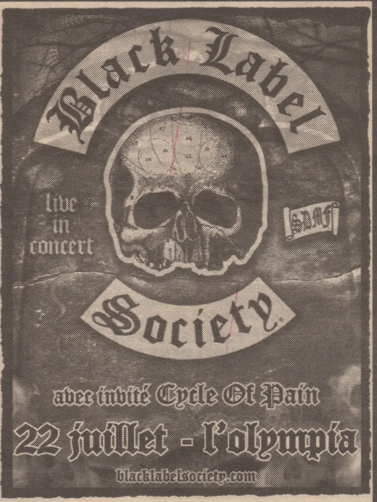 BLACK LABEL SOCIETY CYCLE OF PAIN