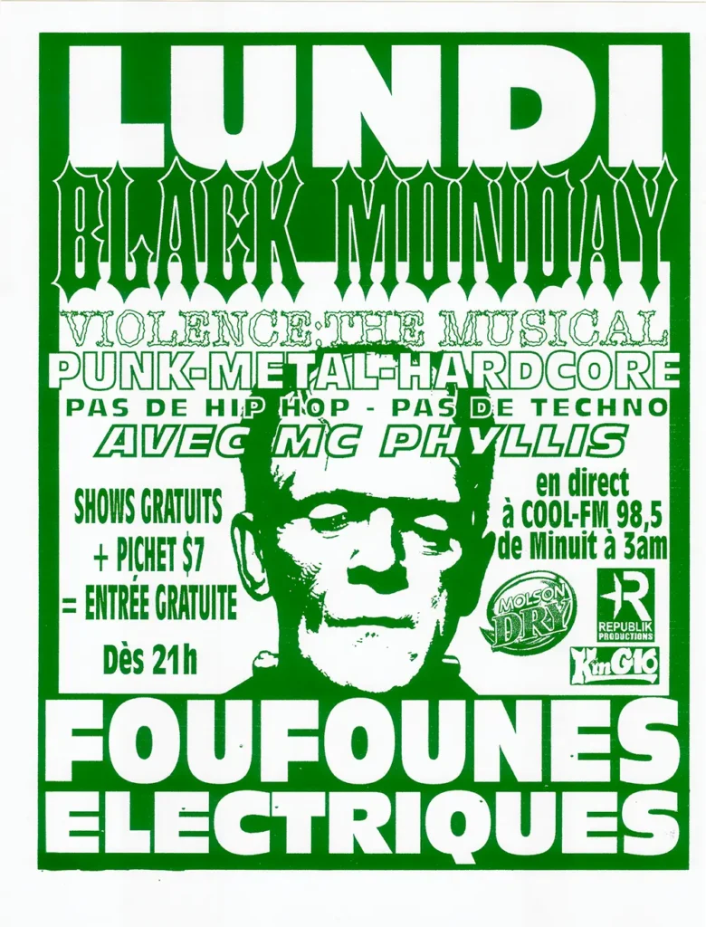 BLACK MONDAY FOUFOUNES ÉLECTRIQUES MC PHYLLIS