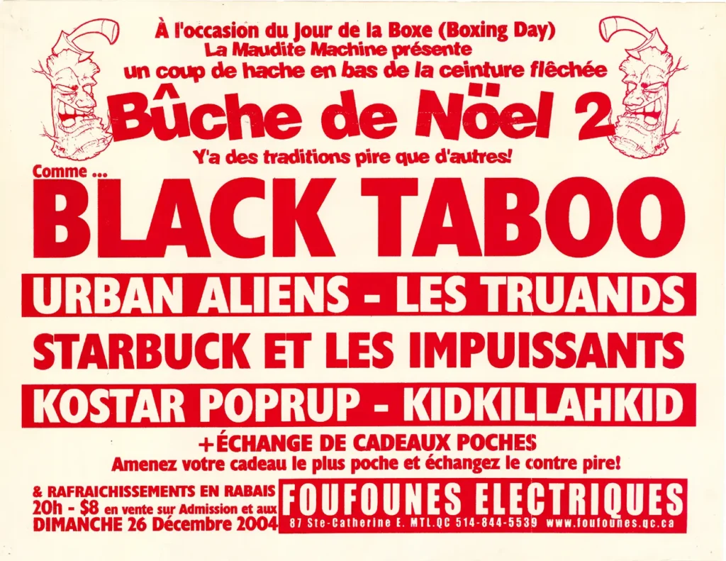 BLACK TABOO URBAN ALIENS LES TRUANDS STARBUCK ET LES IMPUISSANTS KOSTAR POPRUP KIDKILLA HKID