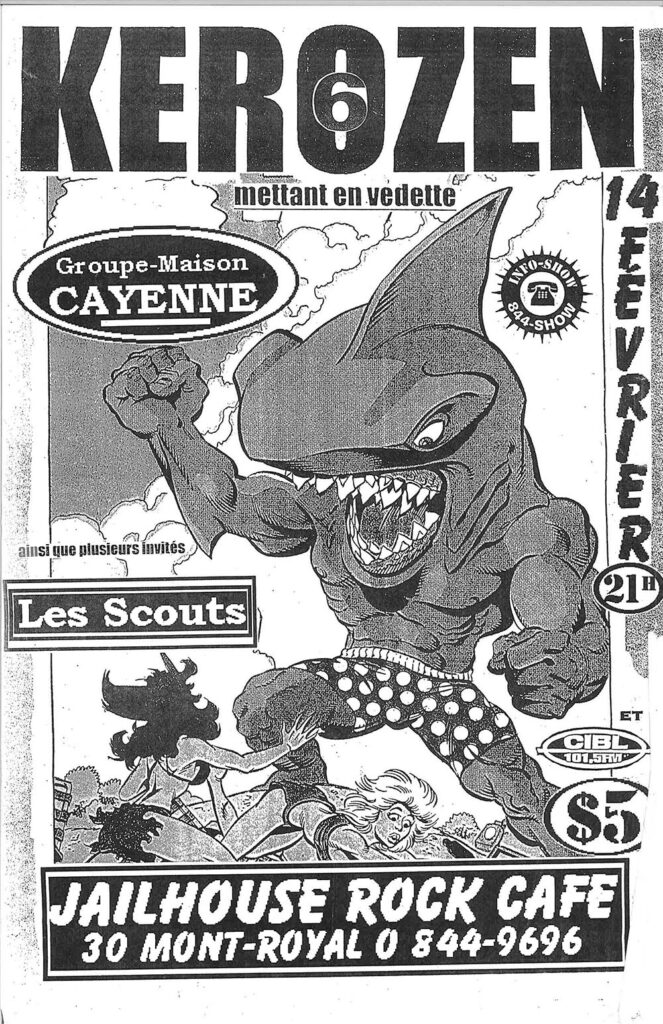CAYENNE TONY MESS LES SCOUTS JOHNNY NEVER WAS DELIRIUM CIRCUS