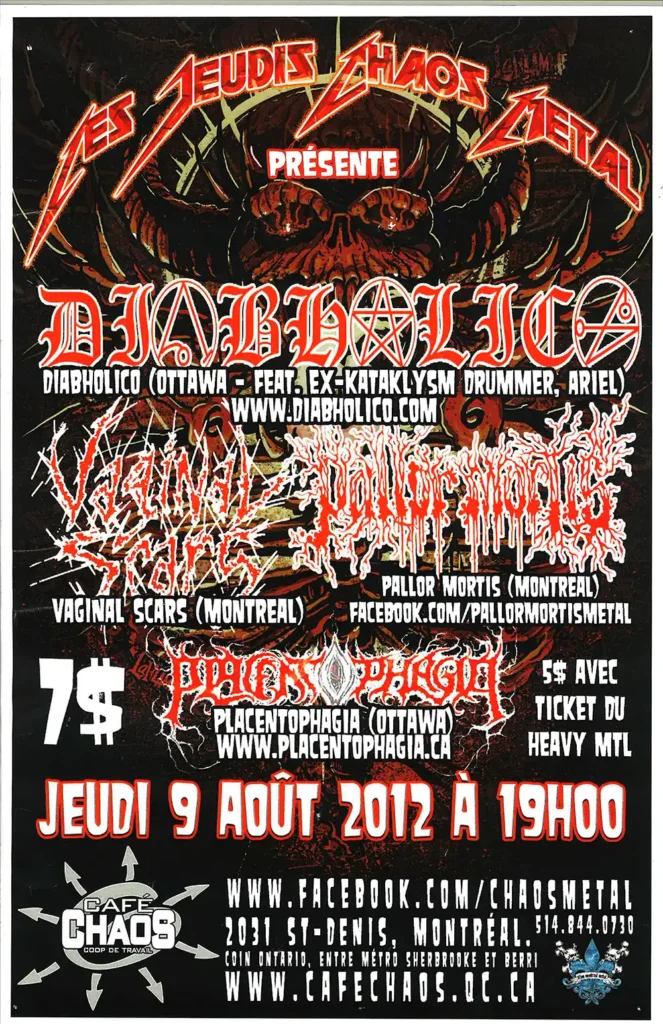 DIABHOLICO VAGINALS SCARS PALLOR MORTIS