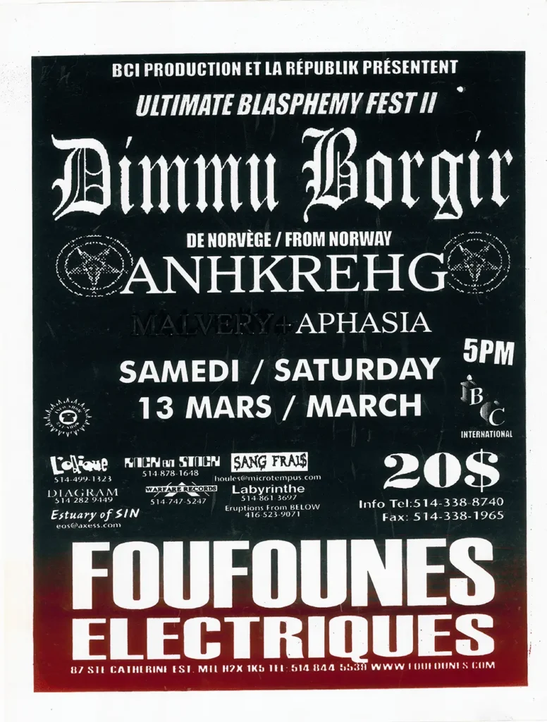 DIMMU BORGIR ANHKREHG MALVERY APHASIA
