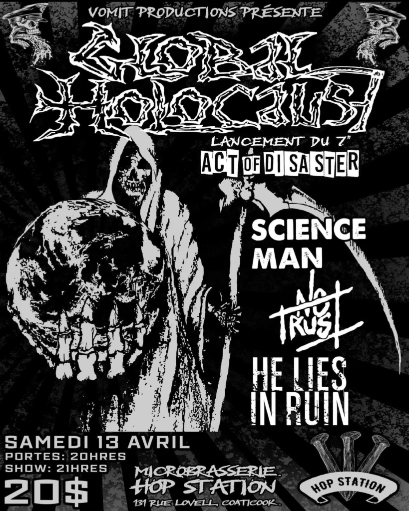 GLOBAL HOLOCAUST SCIENCE MAN NO TRUST HE LIES IN RUIN