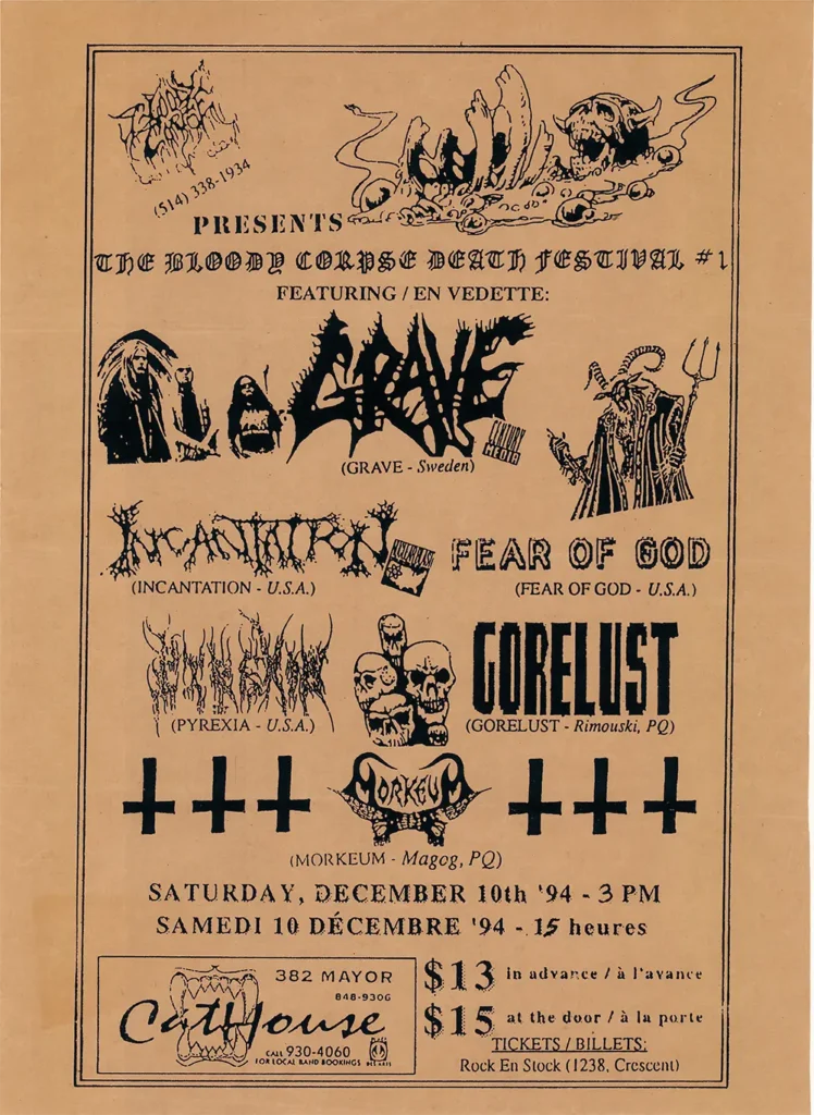 GRAVE INCANTATION FEAR OF GOD PYREXIA GORELUST MORKEUM GORE