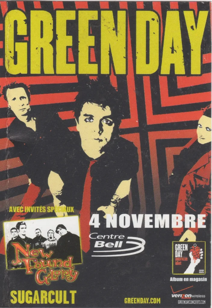 GREEN DAY NEW FOUND GLORY SUGARCULT
