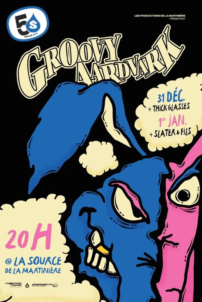 GROOVY AARDVARK THICK GLASSES SLATER & FILS