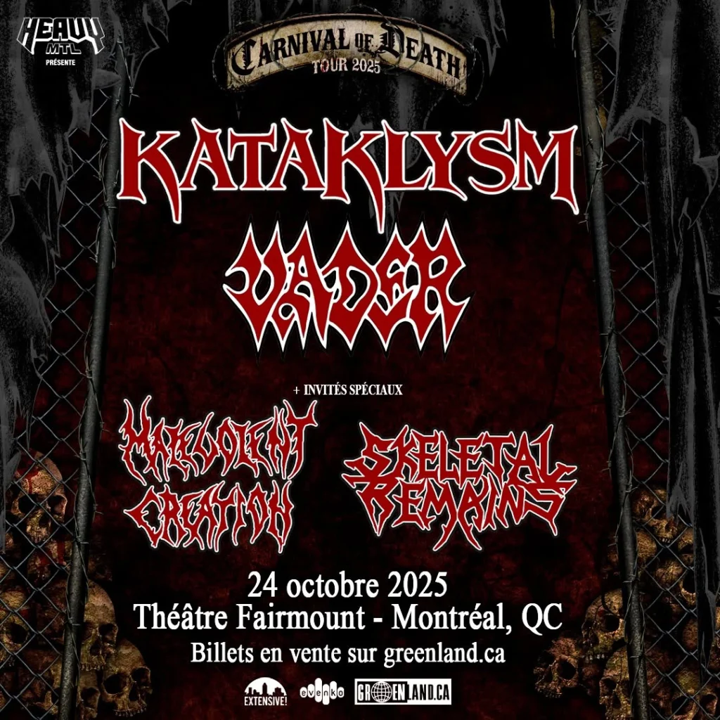 VADER KATAKLYSM MALEVOLENT CREATION SKELETAL REMAINS