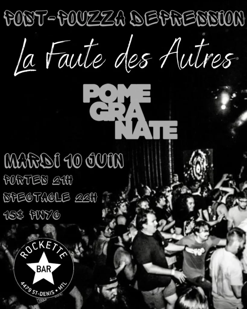 LA FAUTE DES AUTRES POMEGRANATE