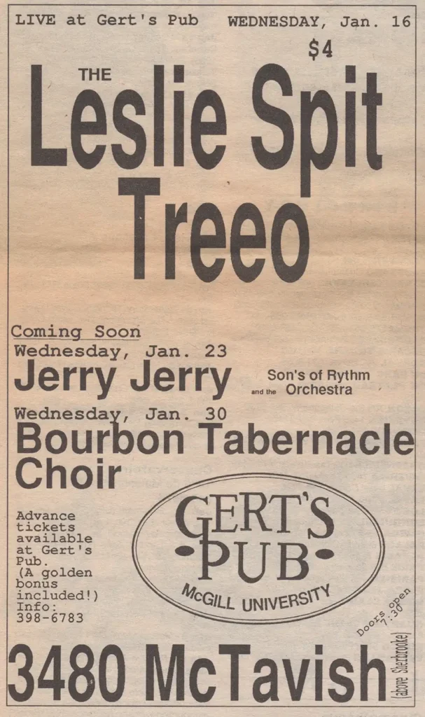 LESLIE SPIT TREEO JERRY JERRY BOURBON TABERNACLE