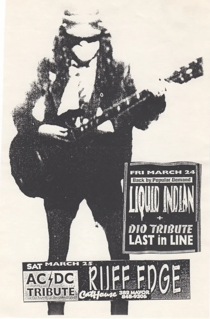 LIQUID INDIAN LAST IN LINE RUFF EDGE ACDC DIO HOMMAGE