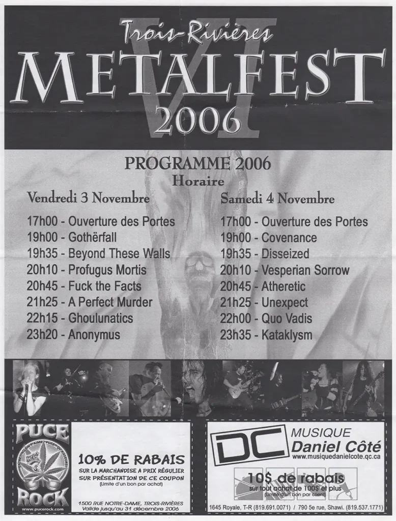 GOTHËRFALL BEYOND THESE WALLS PROFUGUS MORTIS FUCK THE FACTS A PERFECT MURDER GHOULUNATICS ANONYMUS COVENANCE DISSEIZED VESPERIAN SORROW ATHERETIC UNEXPECT QUO VADIS KATAKLYSM