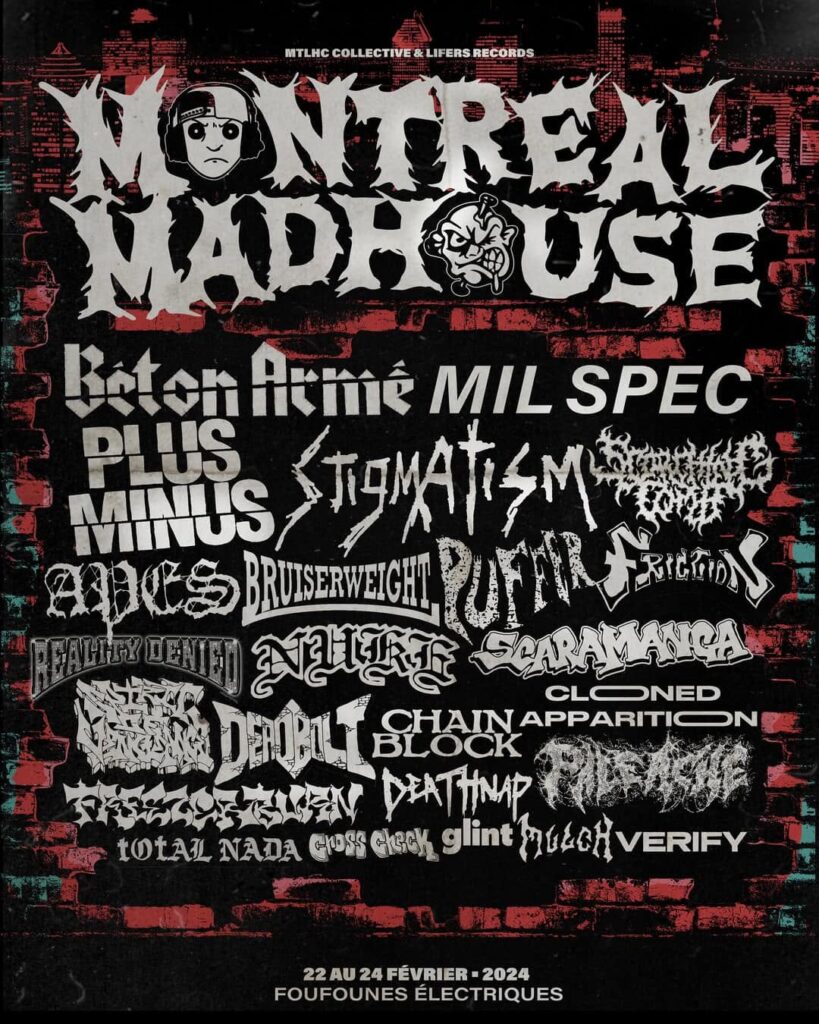 MONTREAL MADHOUSE BÉTON ARMÉ MIL SPEC PLUS MINUS STIGMATISM APES BRUISERWEIGHT PUFFER FRICTION REALITY DENIED NURSE SCARAMANGA DÉBILE CHAIN BLOCK CLONED APPARITION DEATHNAP PALE ACHE TOTAL NADA CROSS CHECK GLINT MULCH VERIFY