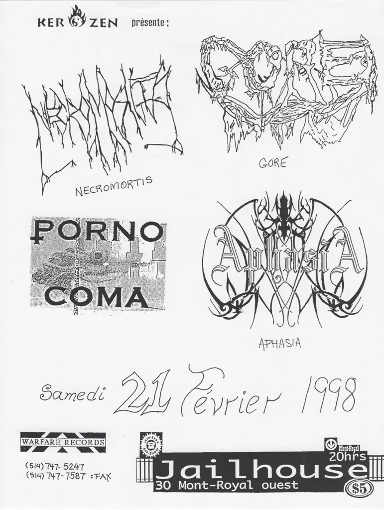 NECROMORTIS GORE PORNO COMA APHASIA