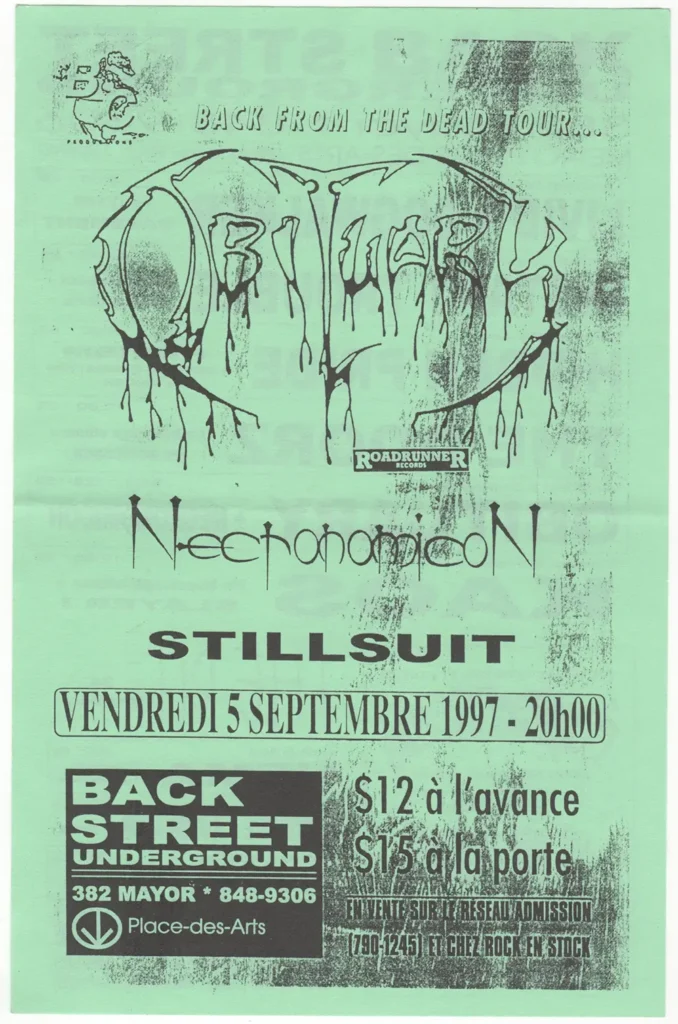 OBITUARY NECRONOMICON STILLSUIT