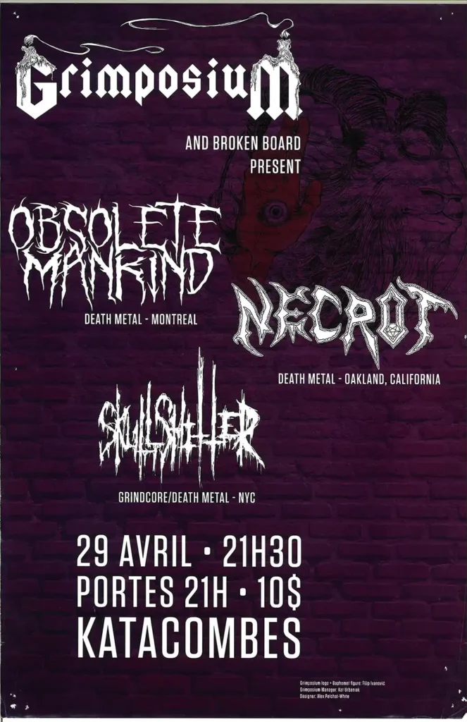 GRIMPOSIUM OBSOLETE MANKIND NECROT SKULLSHITTER