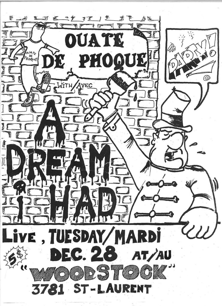 OUATE DE PHOQUE A DREAM I HAD