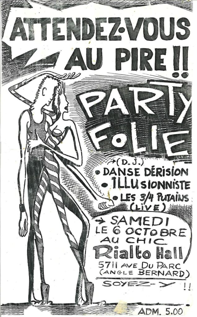 PARTY FOLIE DJ DANSE DÉRISION ILLUSIONISTE LES 3/4 PUTAINS