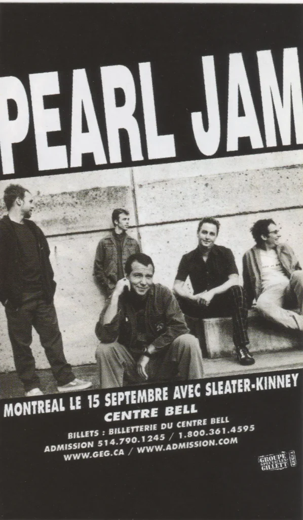 PEARL JAM SLEATER-KINNEY