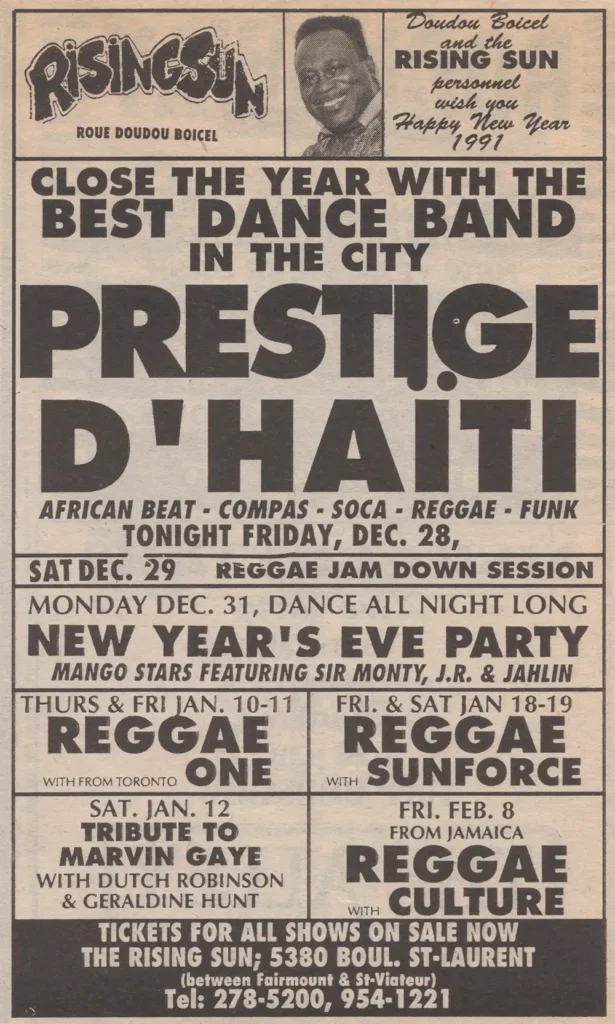 PRESTIGE D&rsquo;HAÏTI RISING SUN DUTCH ROBINSON GERALDINE HUNT