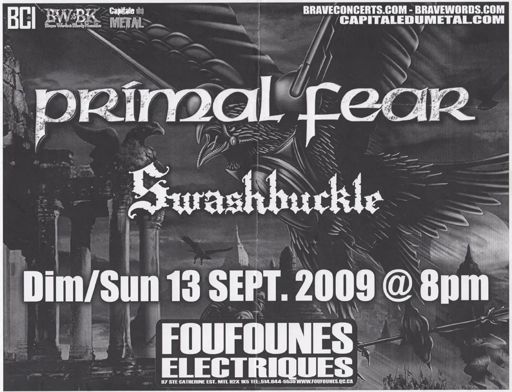 PRIMAL FEAR SWASHBUCKLE