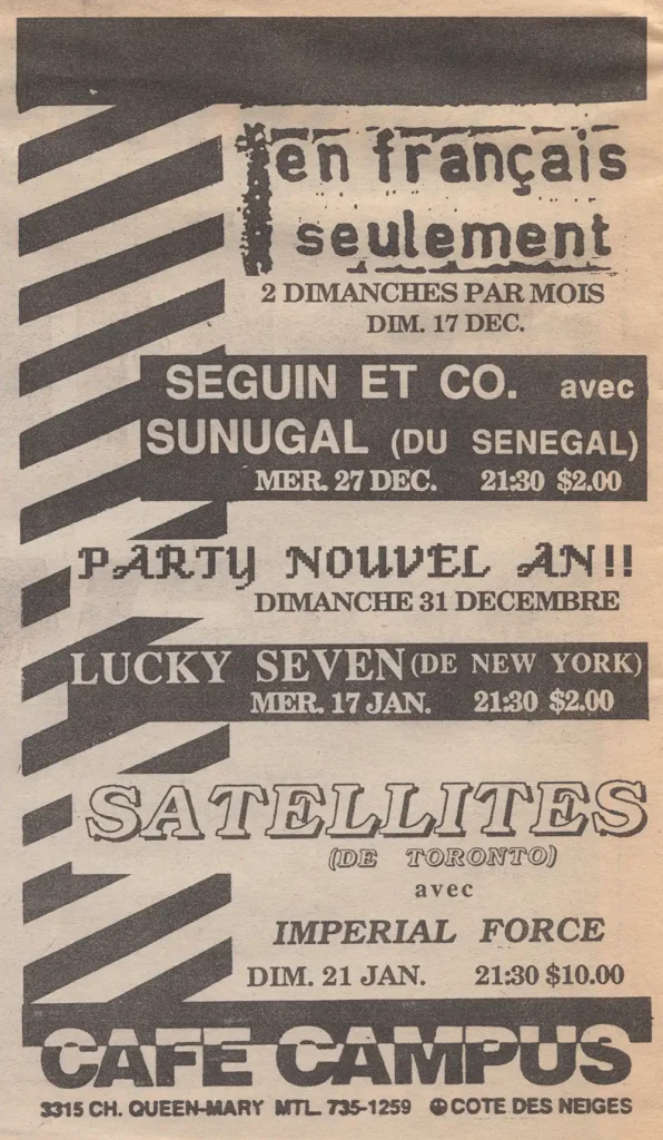 EN FRANÇAIS SEULEMENT SÉGUIN ET CO LUCKY SEVEN SATELLITES IMPERIAL FORCE