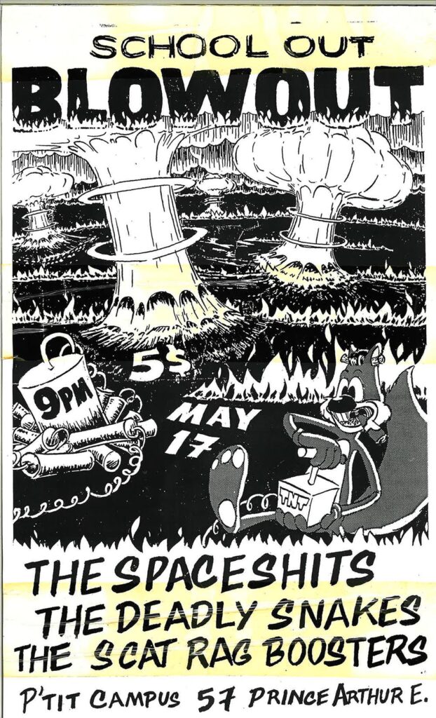 SPACE SHITS THE DEADLY SNAKES SCAT RAG BOOSTERS