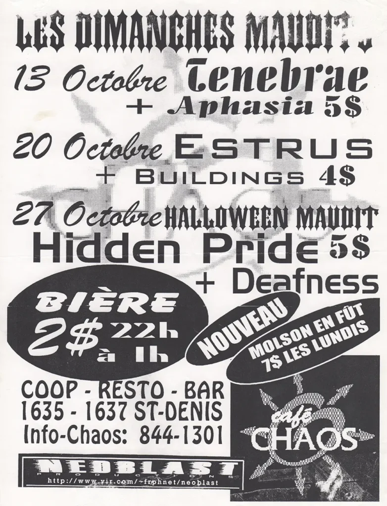 TENEBRAE APHASIA ESTRUS BUILDINGS HIDDEN PRIDE DEAFNESS