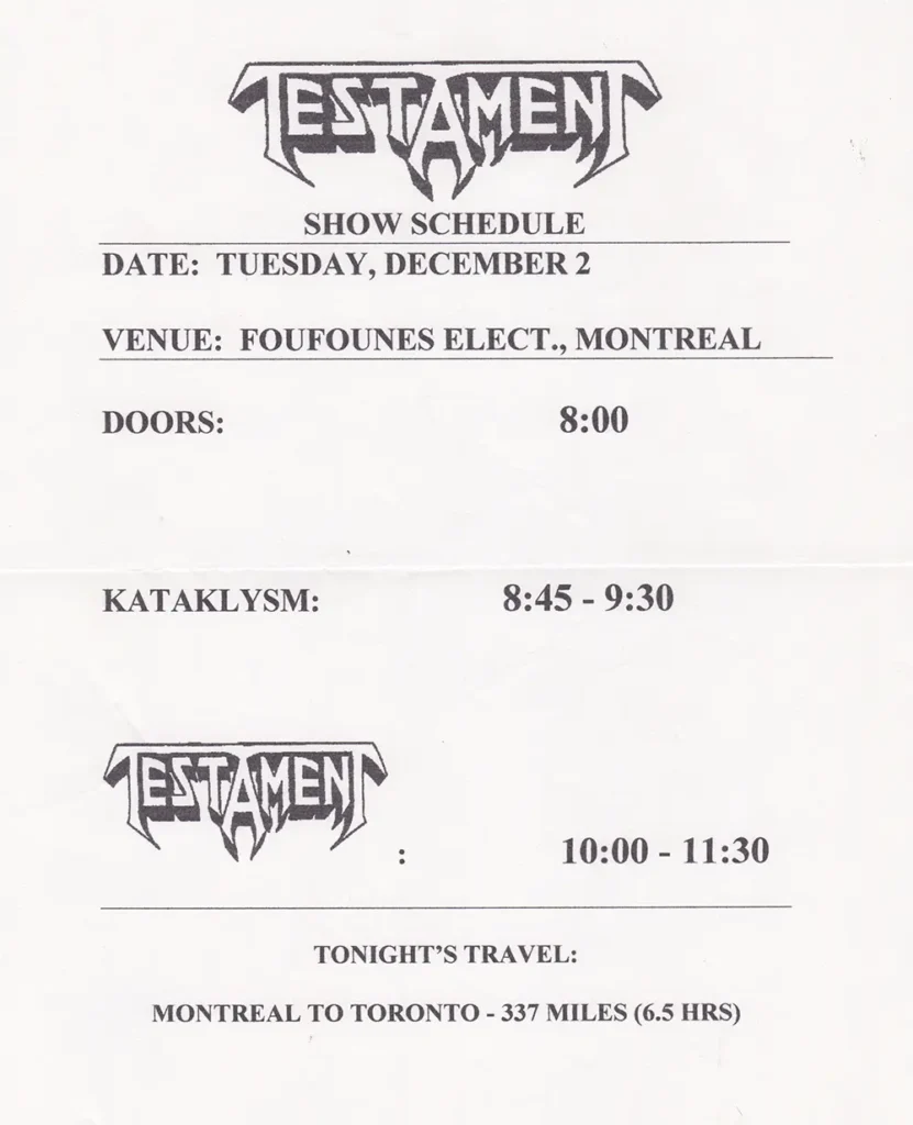 TESTAMENT KATAKLYSM