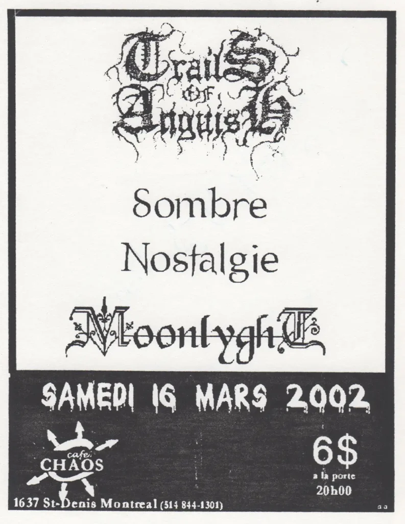 TRAILS OF ANGUISH SOMBRE NOSTALGIE MOONLYGHT
