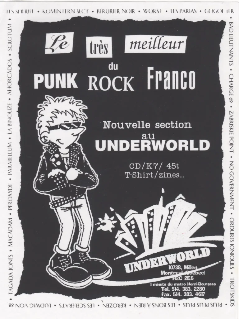 LE TRÈS MEILLEUR ROCK FRANCO AU UNDERWORLD