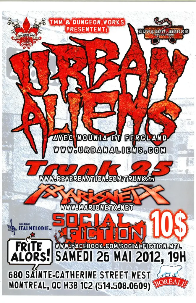 URBAN ALIENS TRUNK 25 MARIONETX SOCIAL FICTION