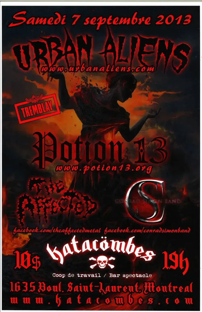 URBAN ALIENS POTION 13 THE AFFECTED CONRAD SIMON BAND