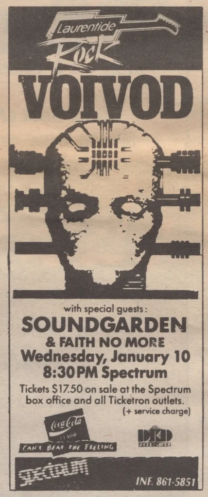 VOÏVOD SOUNDGARDEN FAITH NO MORE