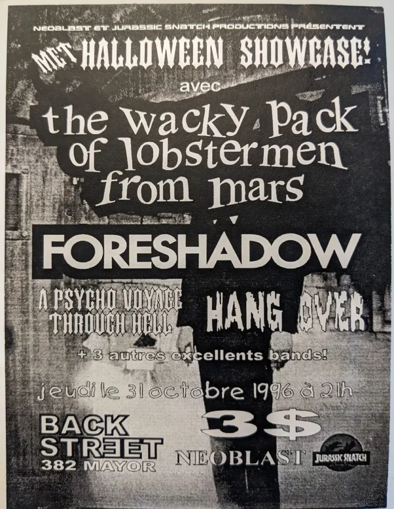 WACKY PACK OF LOBSTER MEN FROM MARS FORESHADOW A PSYCHO VOYAGE THROUGH HELL HANG OVER