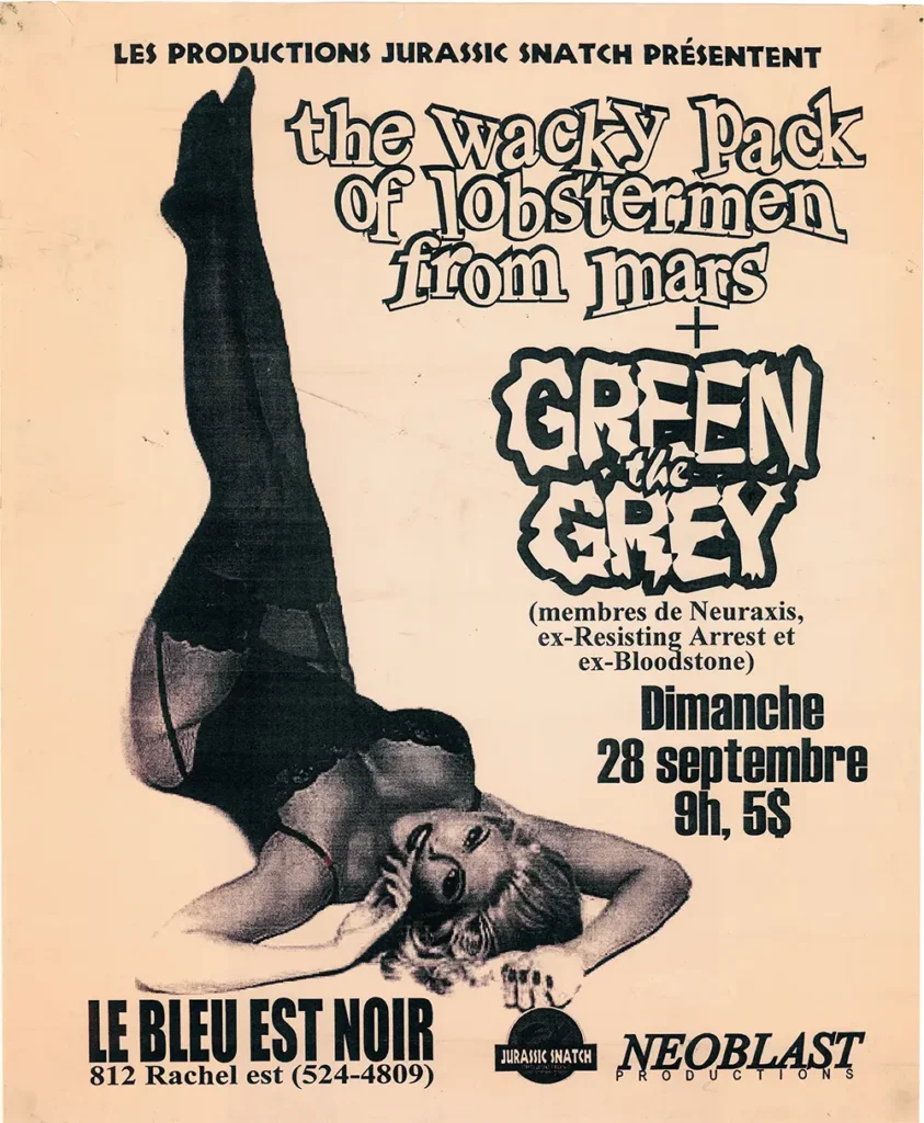 THE WACKY PACK OF LOBSTER MEN FROM MARS GREEN THE GREY