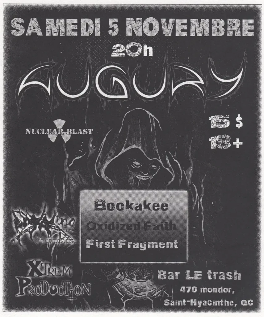 AUGURY BOOKAKEE OXIDIZED FAITH FIRST FRAGMENT