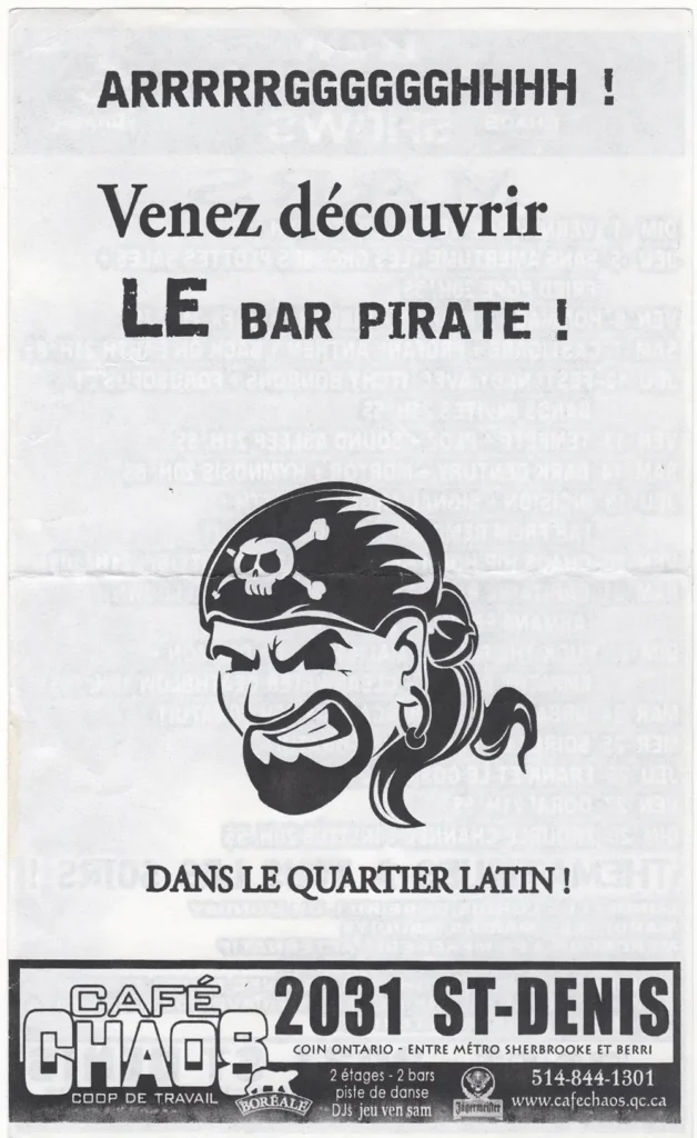 BAR PIRATE CAFE CHAOS