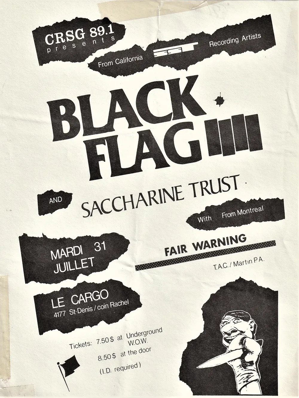 Affiche de Black Flag — 1984